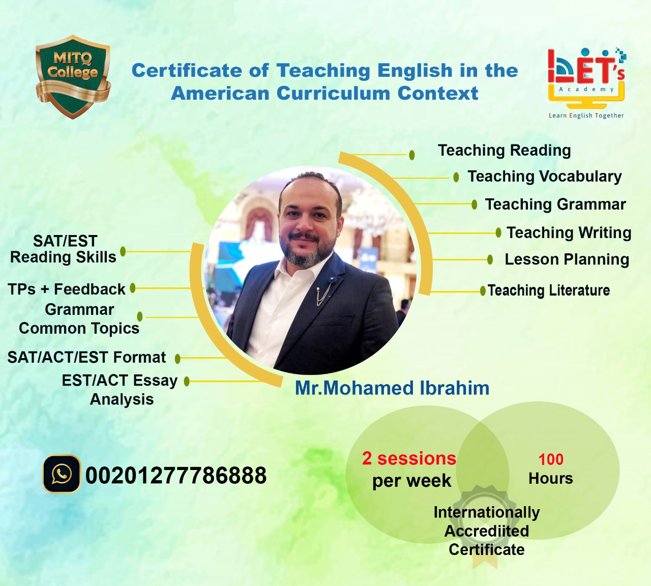 Teaching SAT MITQ College